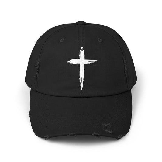 Distressed Cross Cap